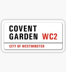 Covent Garden, Street Sign, London, UK Sticker