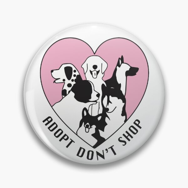 Item preview, adopt dont shop dogs  designed and sold by wakinguptired.