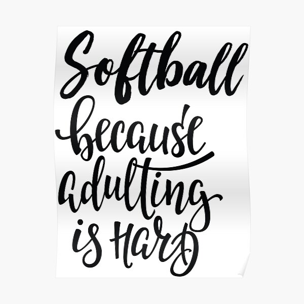 Softball Girl Posters Redbubble