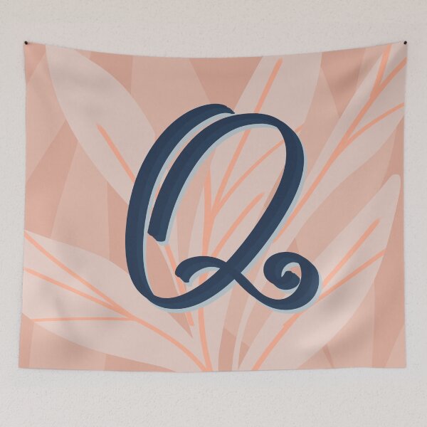 Item preview, Q- creative monogram scripted lettering of letter q designed and sold by Ilze Lucero.