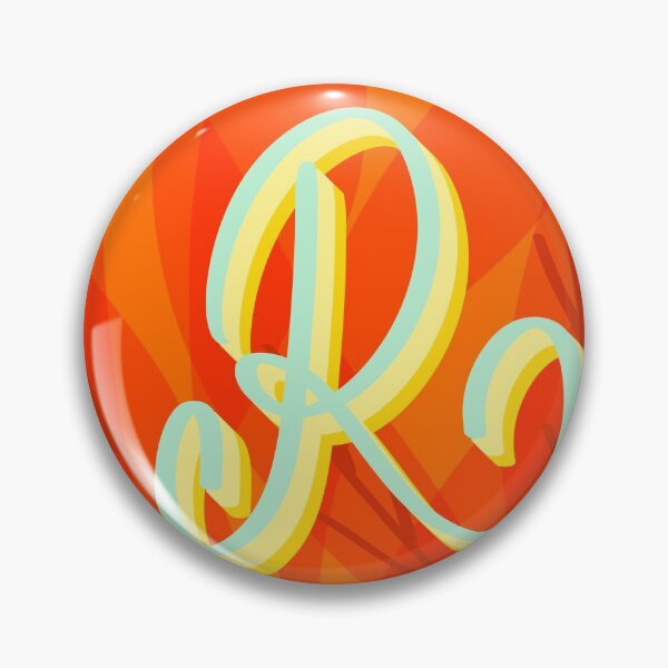 Item preview, R- creative monogram scripted lettering of letter r designed and sold by Ilze Lucero.