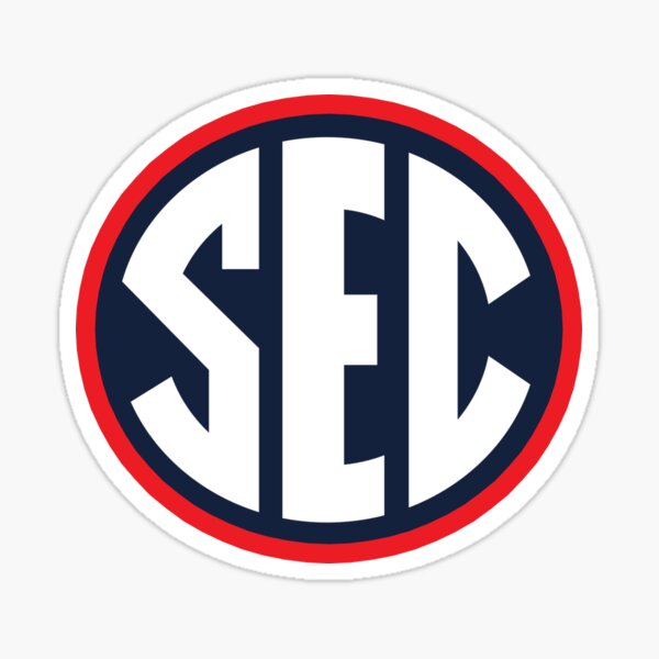 SEC - Ole Miss colors Sticker