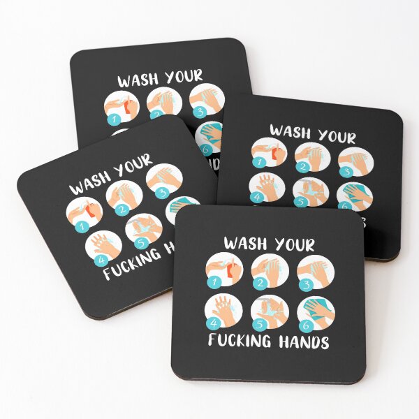 Item preview, Wash Your Fucking Hands designed and sold by TrendTastic.