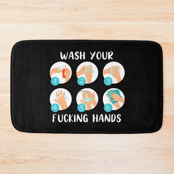Item preview, Wash Your Fucking Hands designed and sold by TrendTastic.