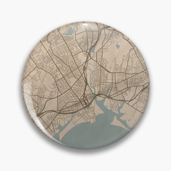 Item preview, Bridgeport Sepia Map designed and sold by CPTVDesign.