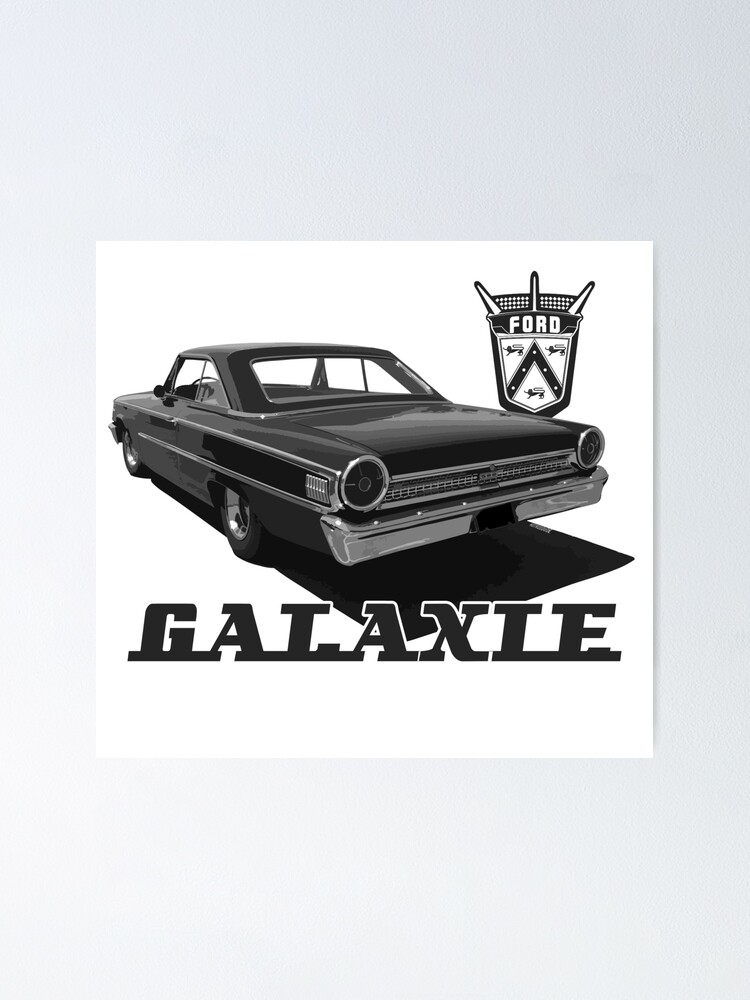 1963 1 2 Ford Galaxie 500 Coupe Poster By Hotroddude Redbubble