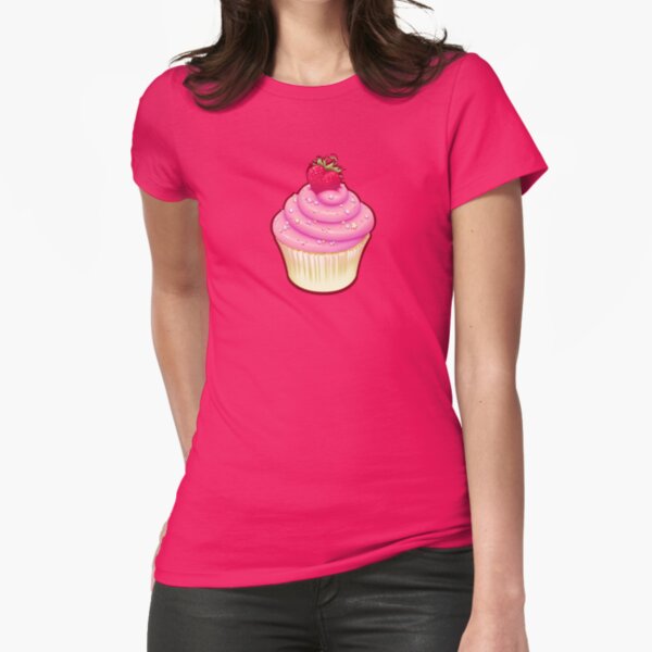 Fluffy Cupcake Love Fitted T-Shirt