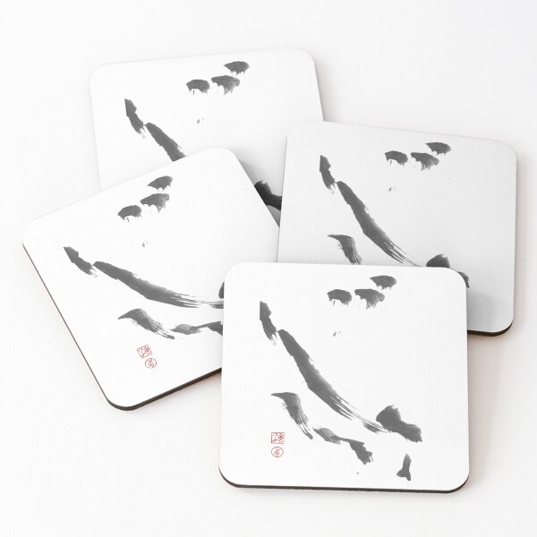 Item preview, Sumi-e inspired Rain on the Mountain designed and sold by Red Sakura Studio.