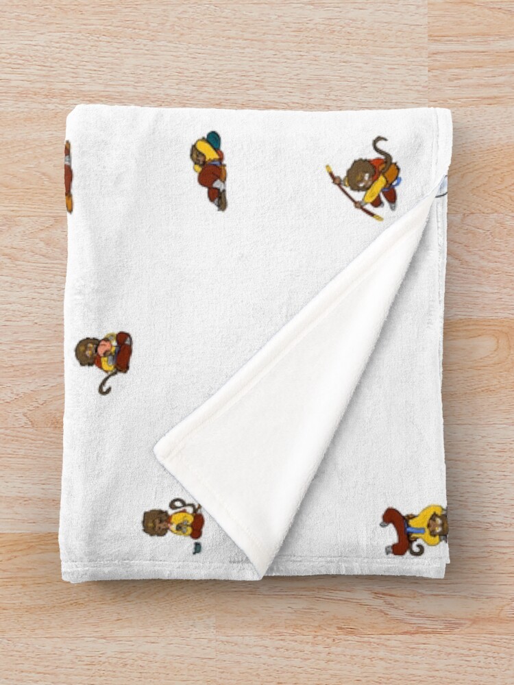 "Barrel of Even More Monkeys" Throw Blanket by OSPYouTube Redbubble