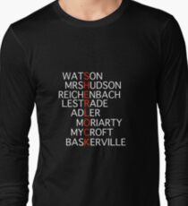 Sherlock - Acrostic Design Long Sleeve T-Shirt
