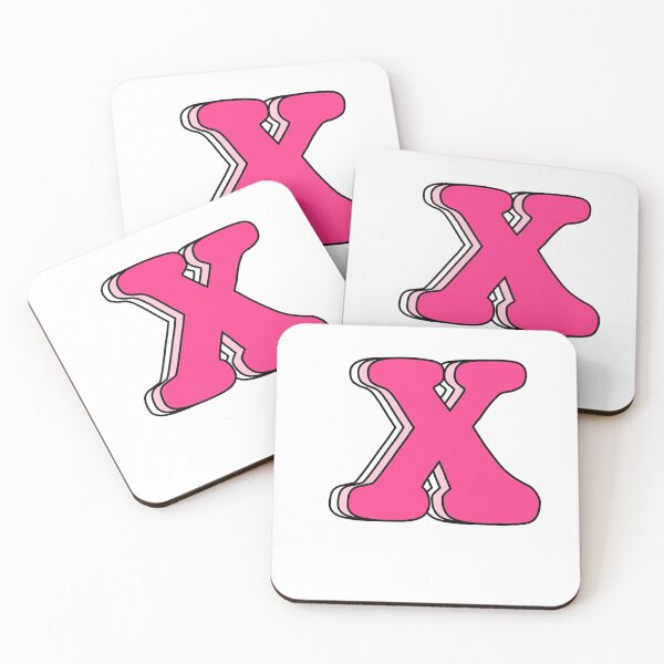Item preview, Uppercase Pink Triple "X" designed and sold by Maggie S.