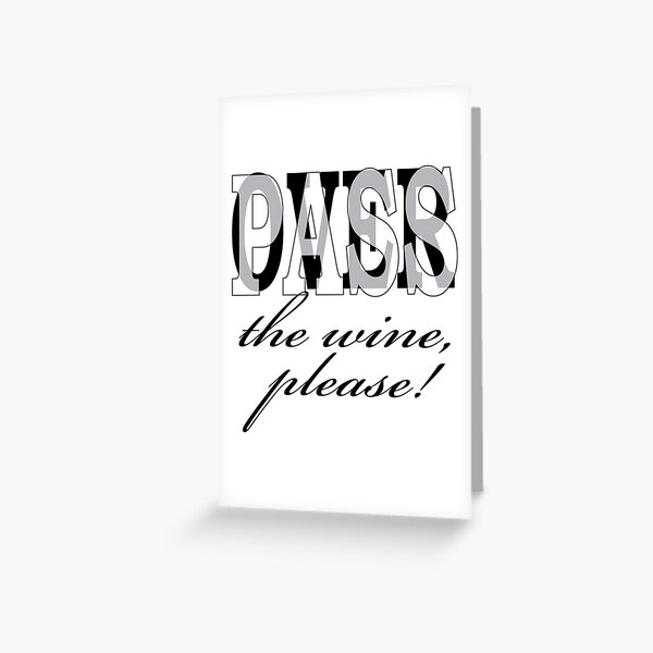 Item preview, Passover the Wine, Please! designed and sold by Eileen Morris.