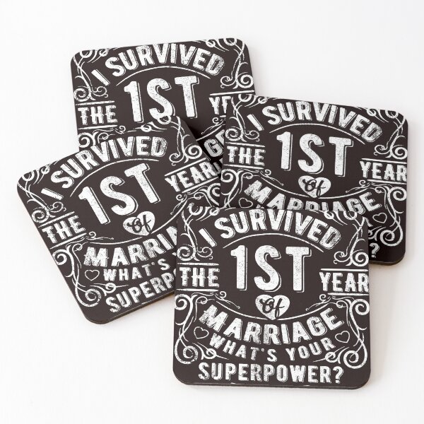 Item preview, Funny Wedding Anniversary Gift First year Wedding Marriage Gift designed and sold by Dee Lim.