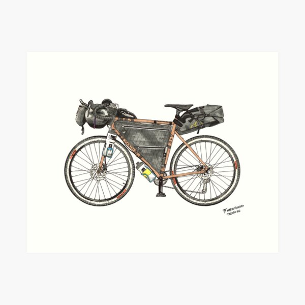 Tour Aotearoa 2020 - My Bikepacking Rig Art Print