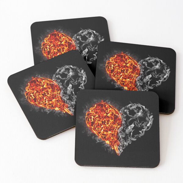 Item preview, Flame and smoke heart designed and sold by philippe souvy.