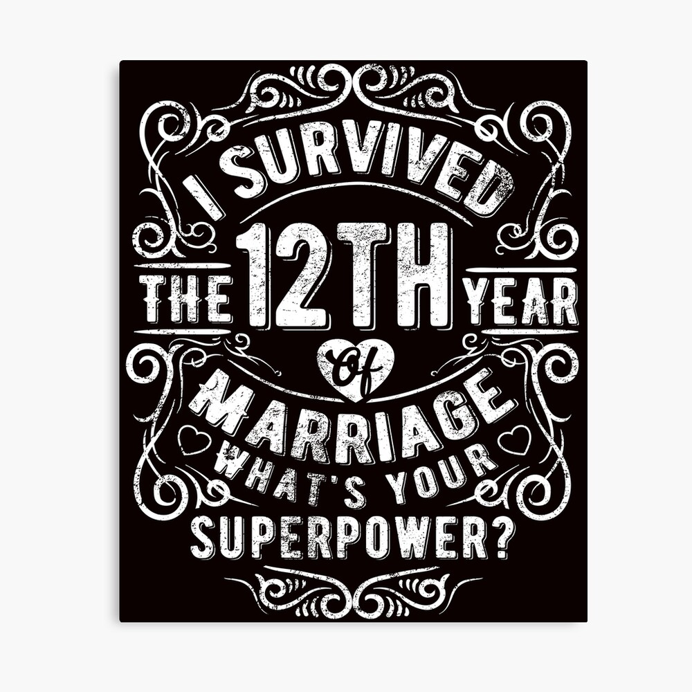 Celebrating 12 Years Wedding Anniversary SVG 12 Years of Marriage We ...