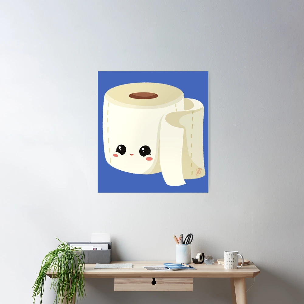 Kawaii Toilet Paper | Poster