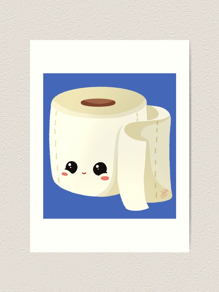 "Kawaii Toilet Paper" Art Print for Sale by heysoleilart Redbubble