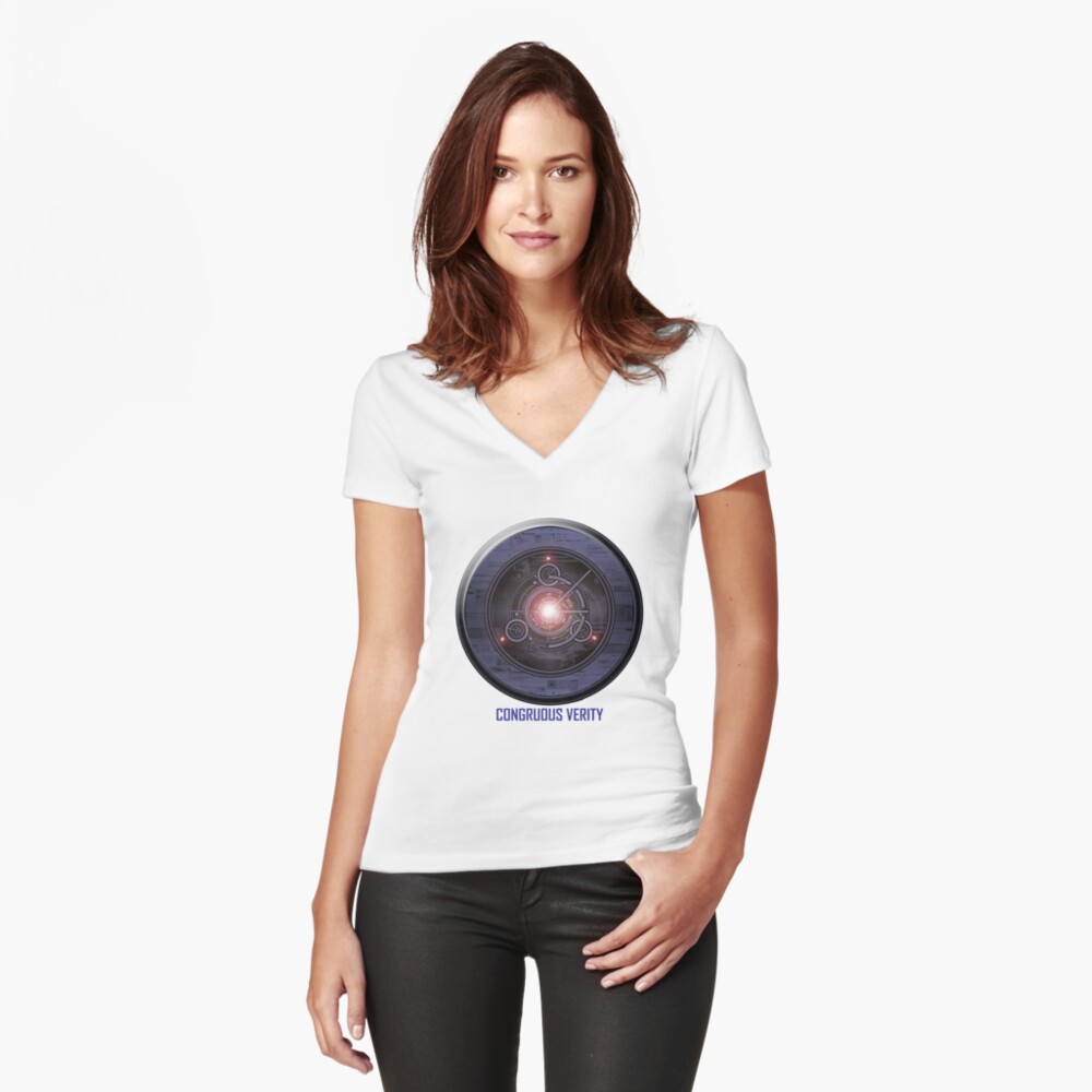 Item preview, Fitted V-Neck T-Shirt designed and sold by FCRevolutions.