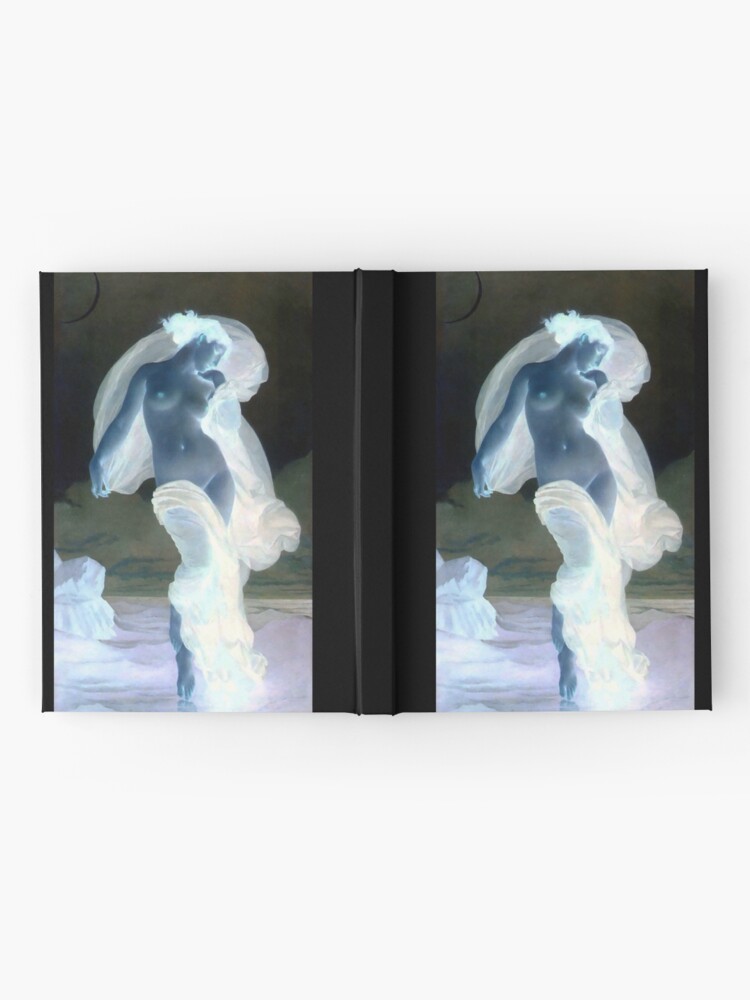 Alternate view of Evening Mood painting by William-Adolphe Bouguereau Hardcover Journal