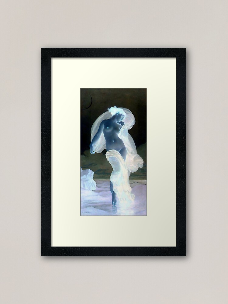 Alternate view of Evening Mood painting by William-Adolphe Bouguereau Framed Art Print