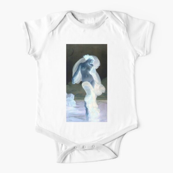 Evening Mood painting by William-Adolphe Bouguereau Short Sleeve Baby One-Piece