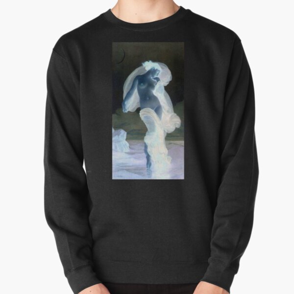 Evening Mood painting by William-Adolphe Bouguereau Pullover Sweatshirt
