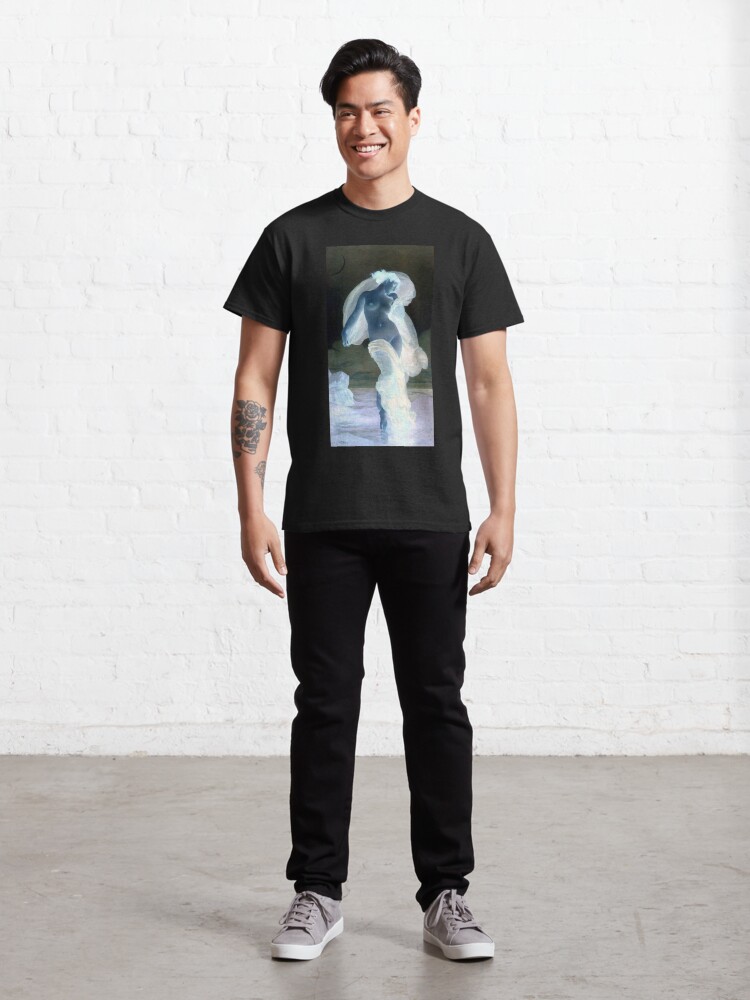 Alternate view of Evening Mood painting by William-Adolphe Bouguereau Classic T-Shirt