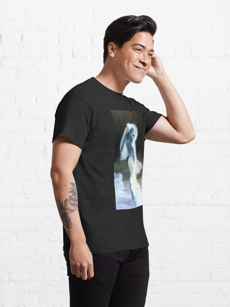 Alternate view of Evening Mood painting by William-Adolphe Bouguereau Classic T-Shirt