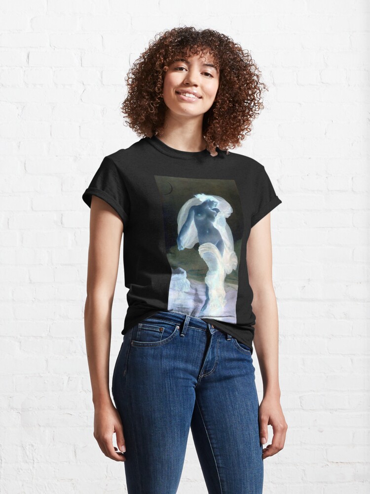 Alternate view of Evening Mood painting by William-Adolphe Bouguereau Classic T-Shirt