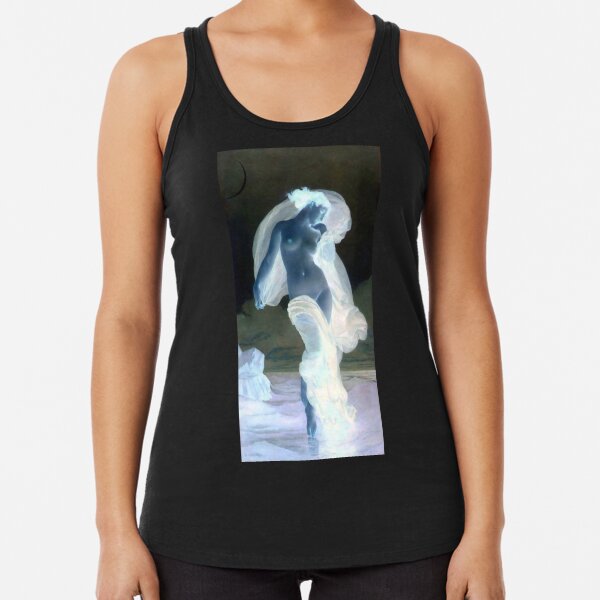 Evening Mood painting by William-Adolphe Bouguereau Racerback Tank Top
