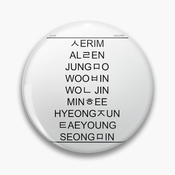 Item preview, Cravity Hangul Names designed and sold by lovely-day.