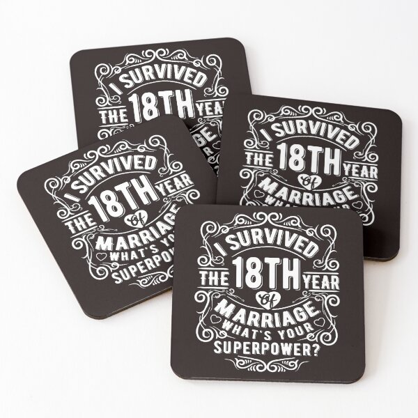 Item preview, Funny Wedding Anniversary Gift 18 years Wedding Marriage Gift designed and sold by Dee Lim.