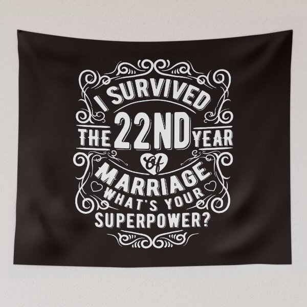 Item preview, Funny Wedding Anniversary Gift22years Wedding Marriage Gift designed and sold by Dee Lim.