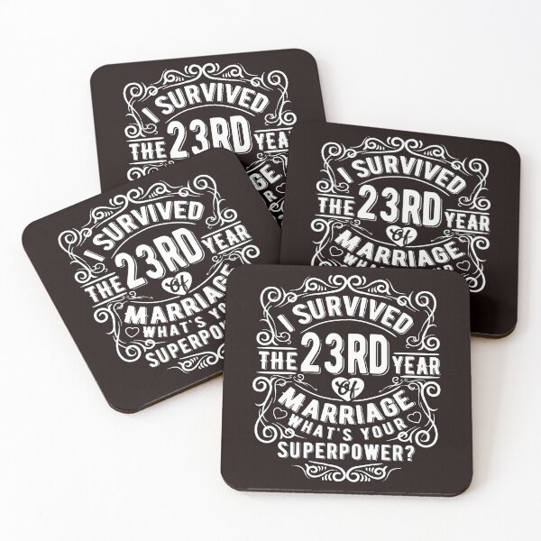 Item preview, Funny Wedding Anniversary Gift 23 years Wedding Marriage Gift designed and sold by Dee Lim.