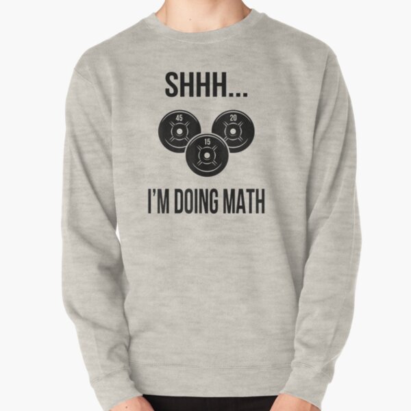 Funny Shhh I'm Doing Math Weight Lifting Gift Poster for Sale by