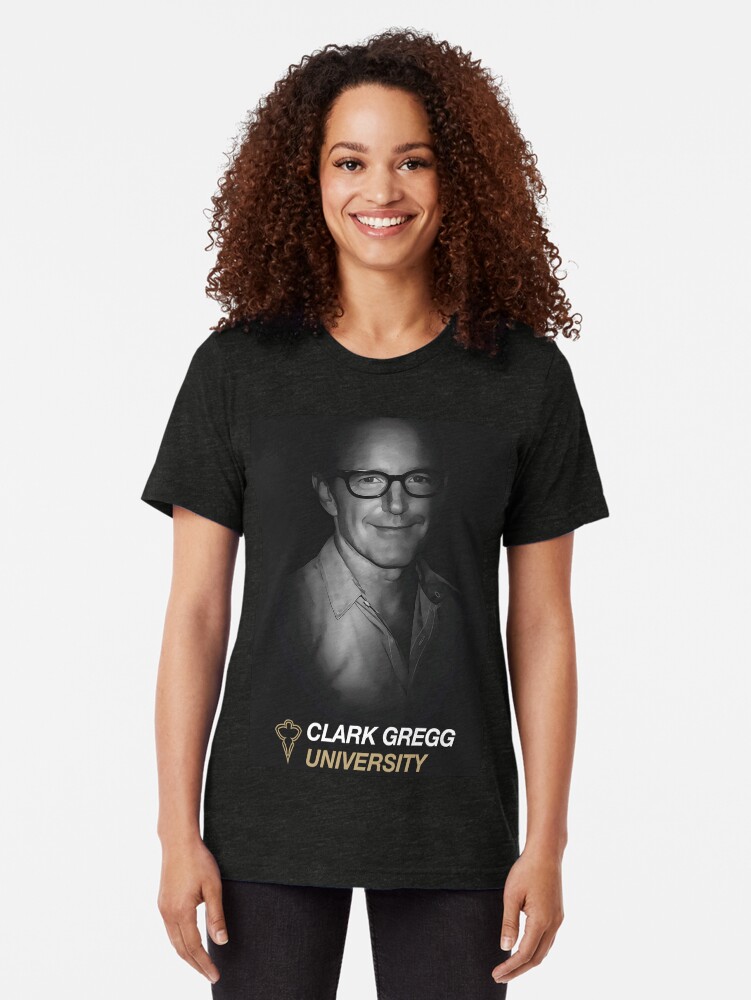 Alternate view of Clark Gregg University Fanart Tri-blend T-Shirt