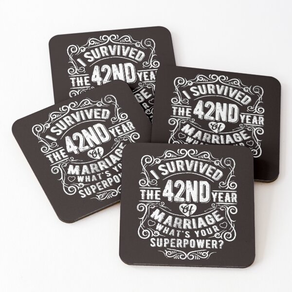 Item preview, Funny Wedding Anniversary Gift 42 years Wedding Marriage Gift designed and sold by Dee Lim.