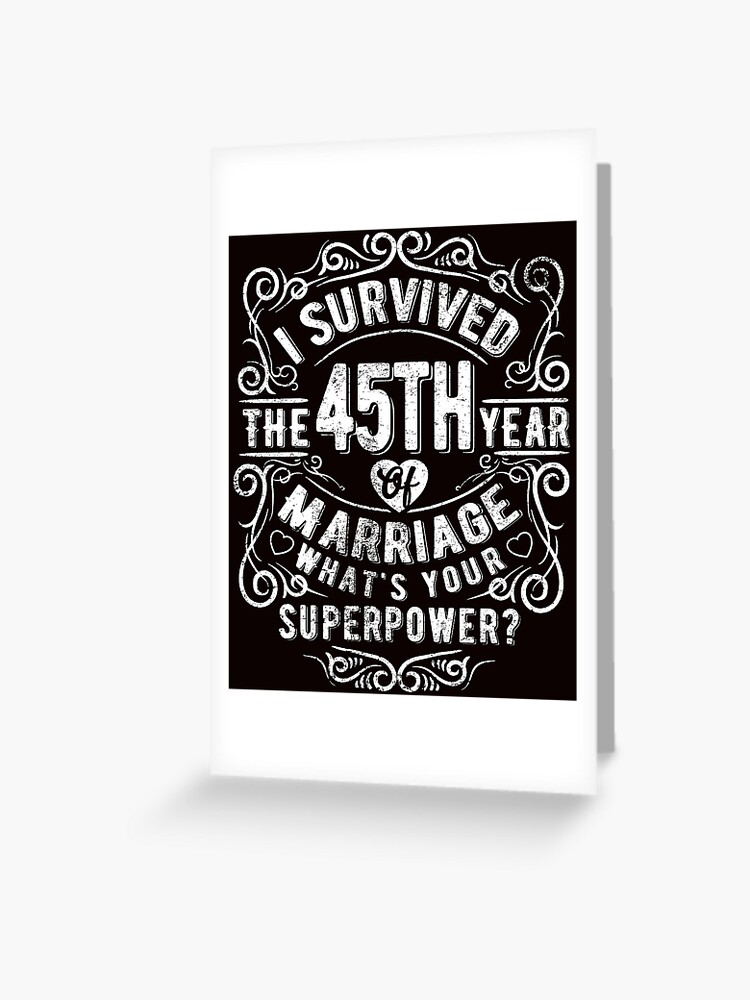 Funny Wedding Anniversary Gift 45 years Wedding Marriage Gift - Main Image