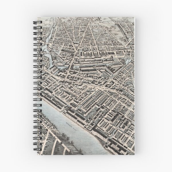 Item preview, Vintage Pictorial Map of Lowell MA (1876) designed and sold by BravuraMedia.