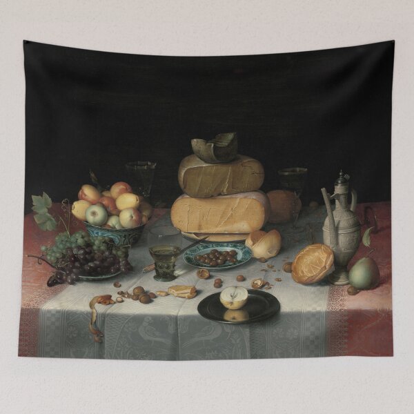 Item preview, Still Life with Cheese, Floris Claesz van Dijck, Dutch painting designed and sold by Mauswohn.