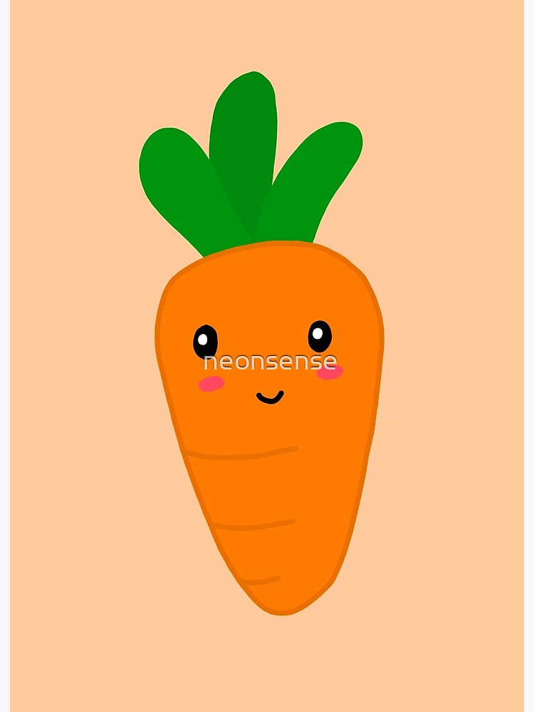 kawaii carrot | Art Board Print