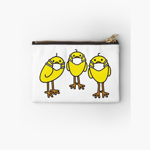 Item preview, Three Cute Chicks wearing Medical Masks designed and sold by CleverPencil.