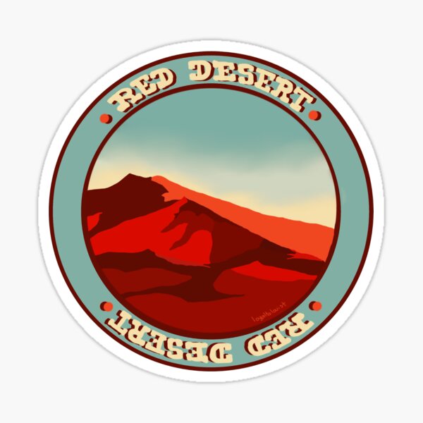 RED DESERT Sticker