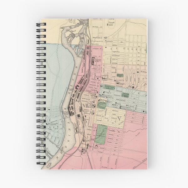 Item preview, Vintage Map of Manchester New Hampshire (1877) designed and sold by BravuraMedia.