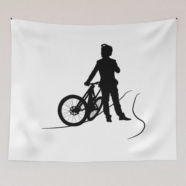 Item preview, MTB track Man gentlemen biznesmen cyclist, mountain biker businessman in suit with mountain bike designed and sold by Marcin Adrian.