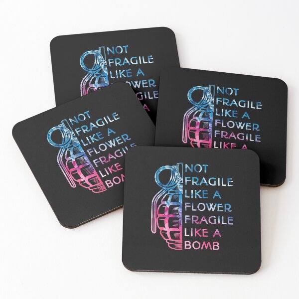 Item preview, Not Fragile Like A Flower Fragile Like A Bomb  designed and sold by SaraDarwish.