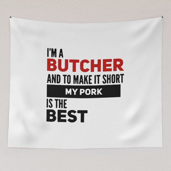Item preview, Funny Butcher Meme designed and sold by GR-ART.