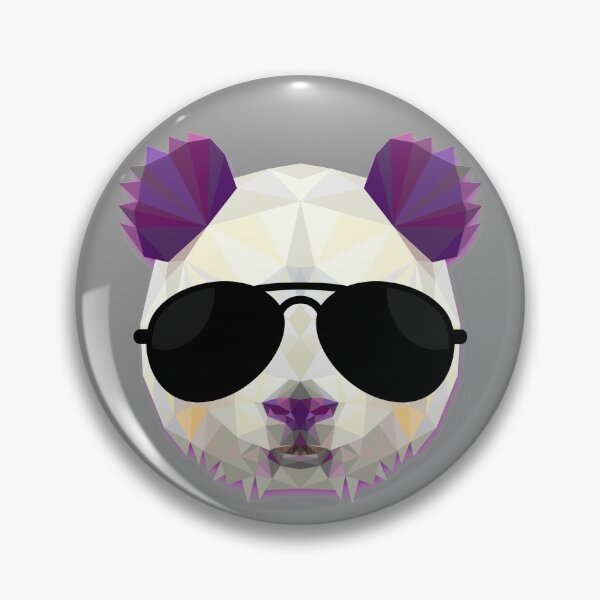 Item preview, Polygonal PANDA triangle triangular sunglasses animal print geometric art designed and sold by HEJAshirts.