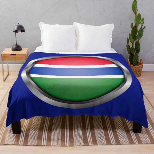 Item preview, Marco de metal redondo de bandera de Gambia designed and sold by mattpanta.